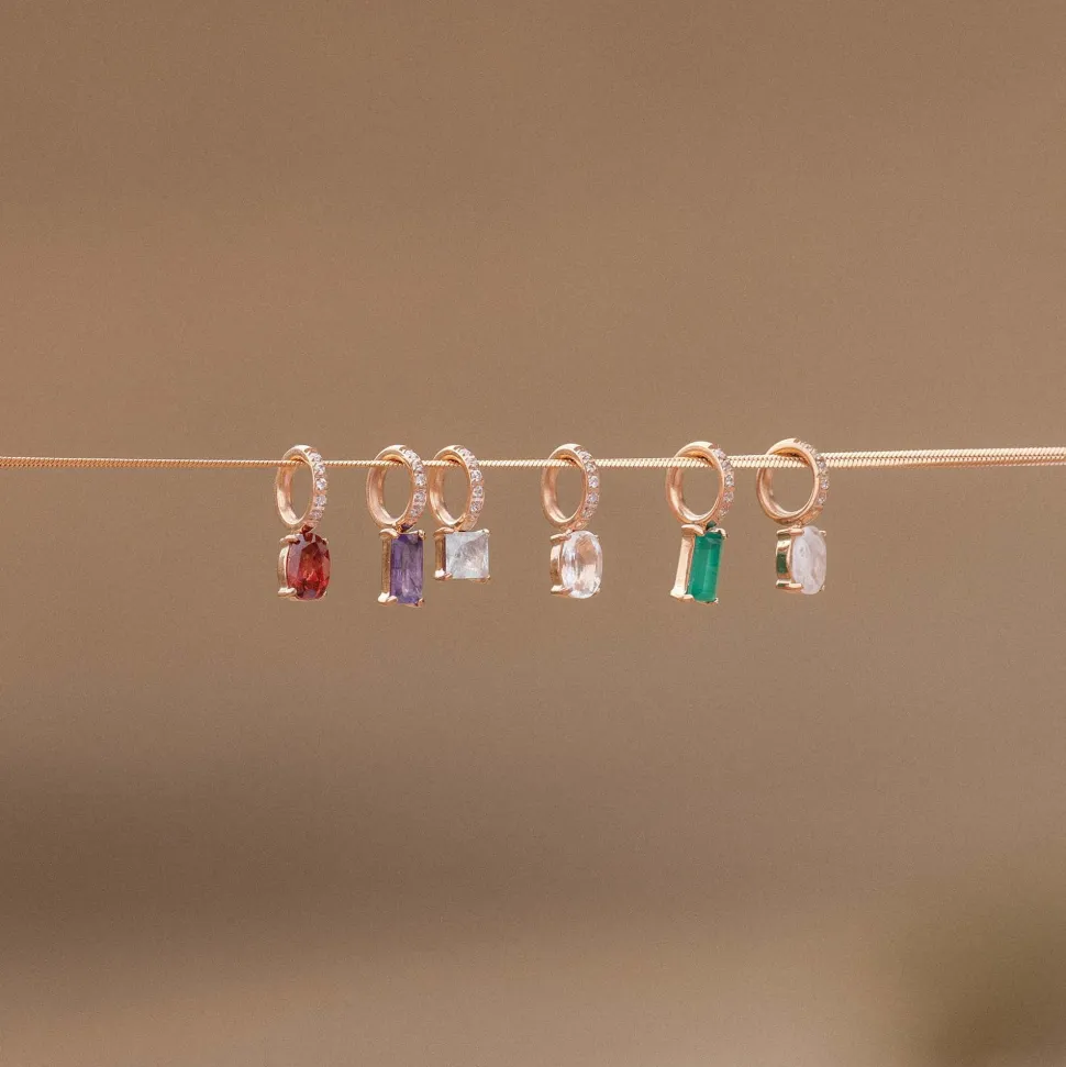 PURELEI Charms<Geburtsstein April Bergkristall