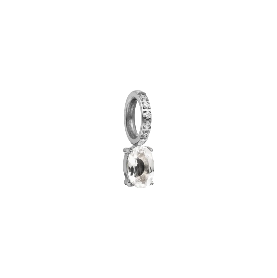 PURELEI Charms<Geburtsstein April Bergkristall