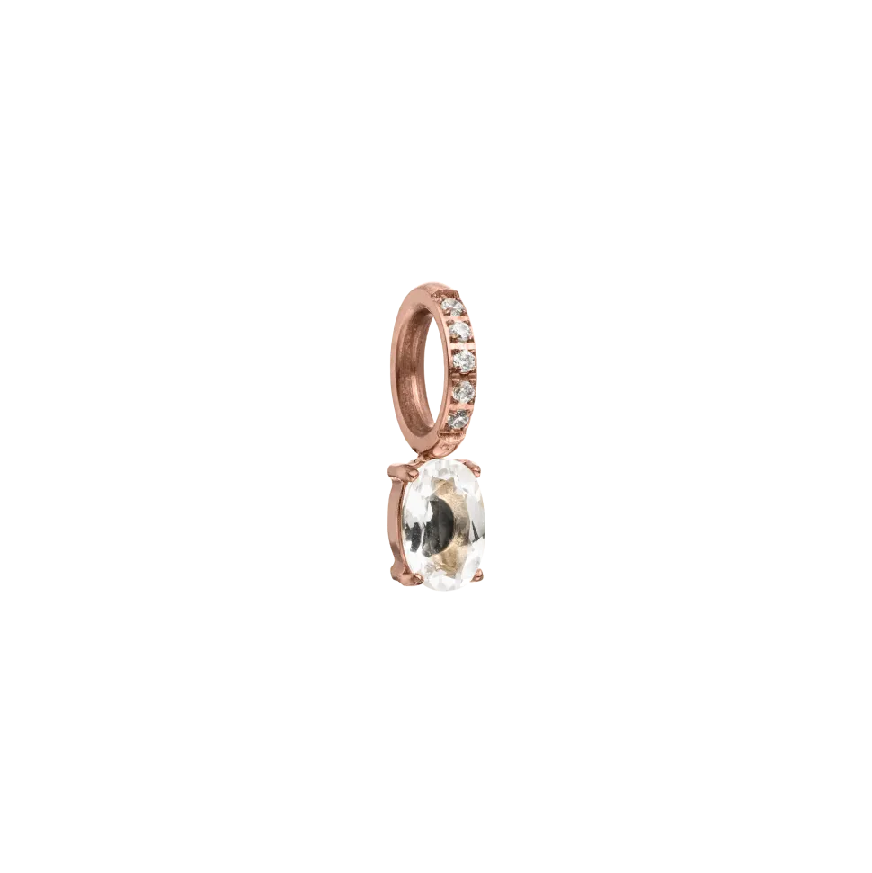 PURELEI Charms<Geburtsstein April Bergkristall