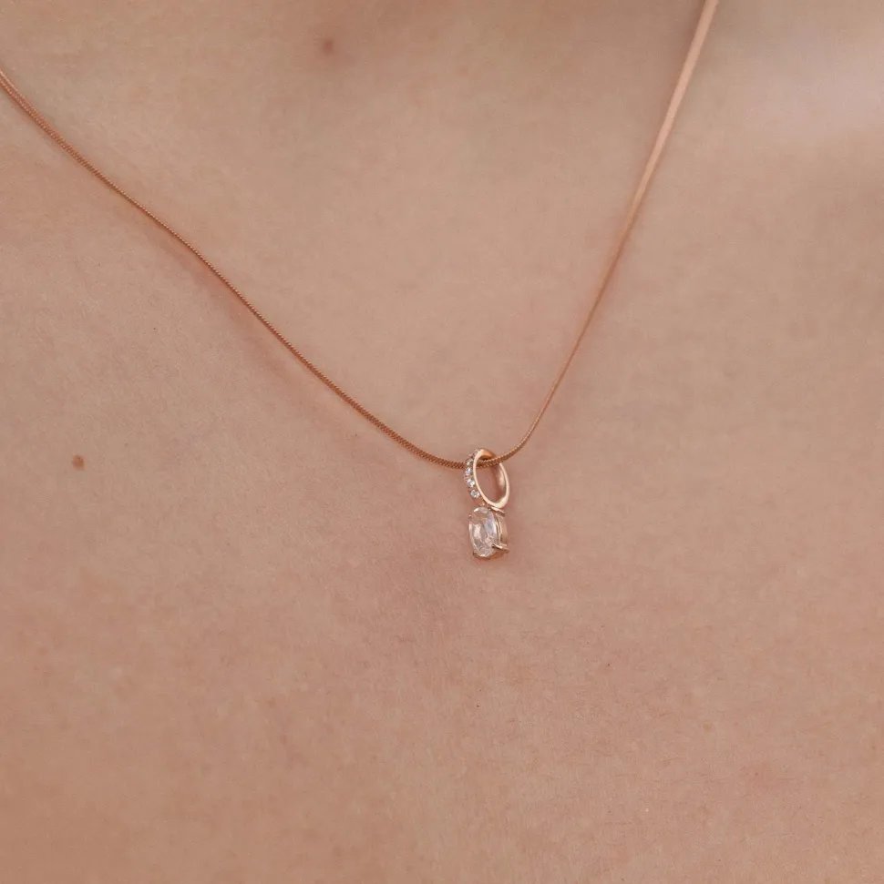 PURELEI Charms<Geburtsstein April Bergkristall