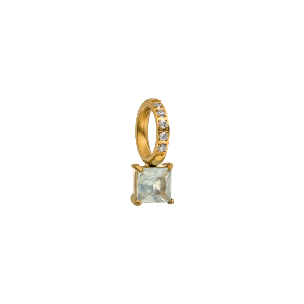 PURELEI Charms<Geburtsstein März Aquamarin