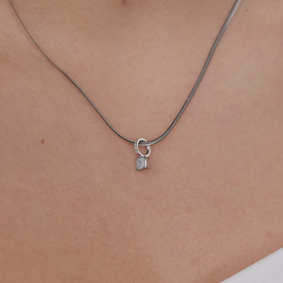 PURELEI Charms<Geburtsstein März Aquamarin