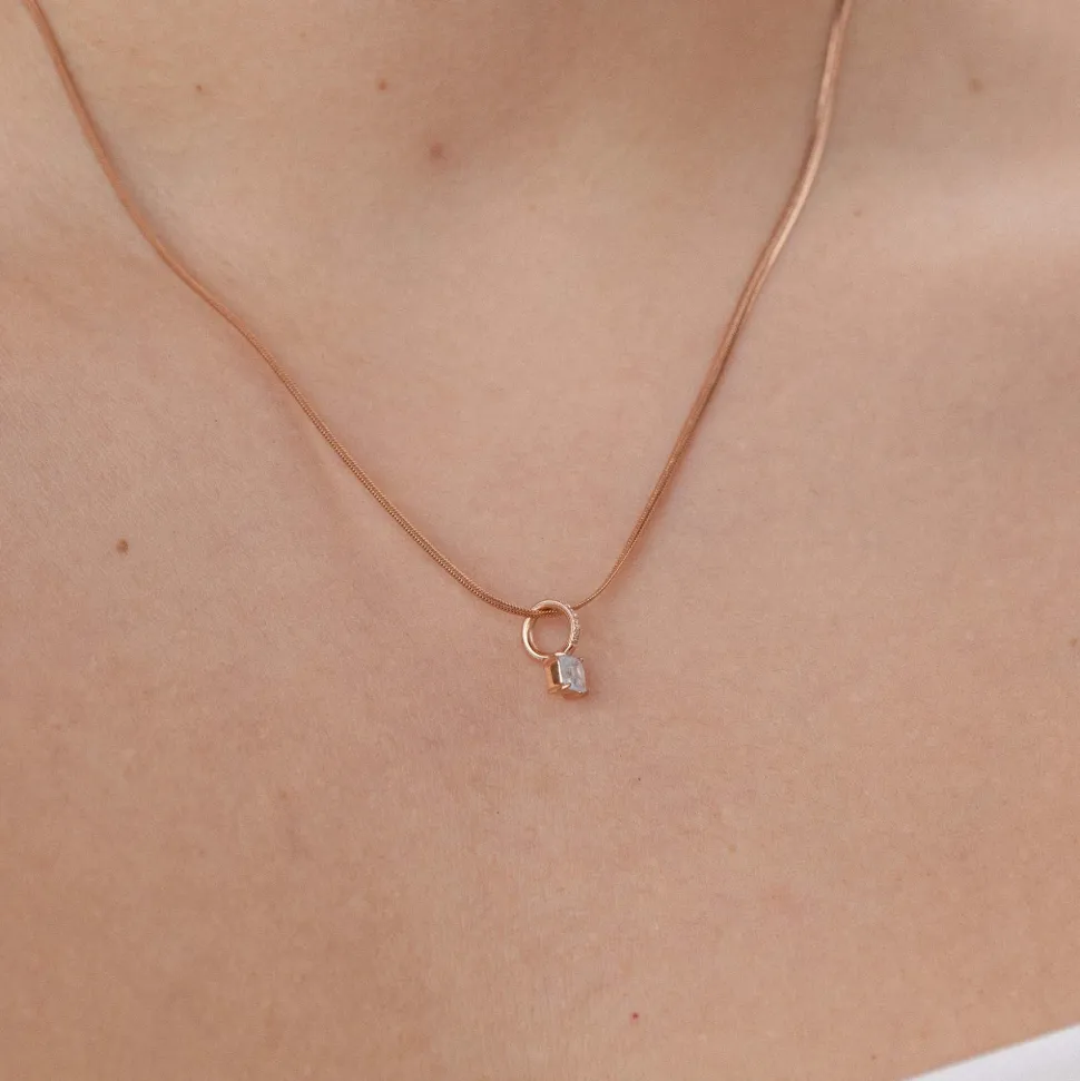 PURELEI Charms<Geburtsstein März Aquamarin