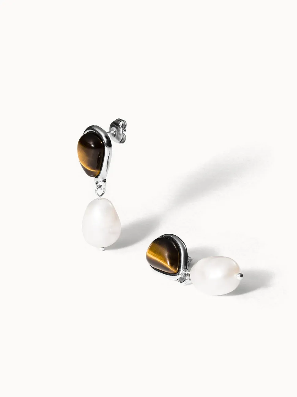 PURELEI Ohrringe<Tiger's Eye Pearl Ohrringe