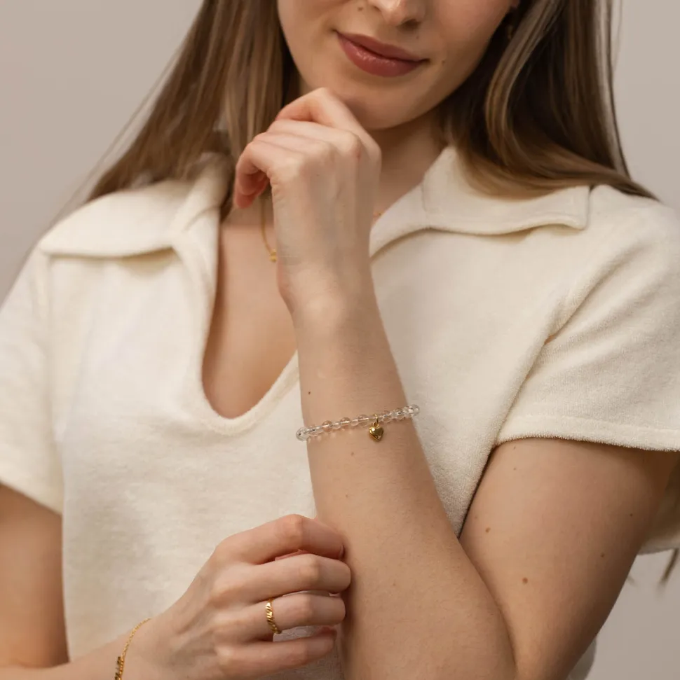 PURELEI Armbänder<White Heart Armband